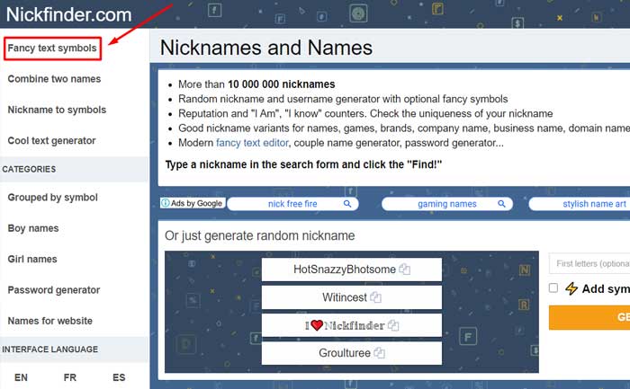 PUBG Name Generators: How to add special symbols to PUBG nickname