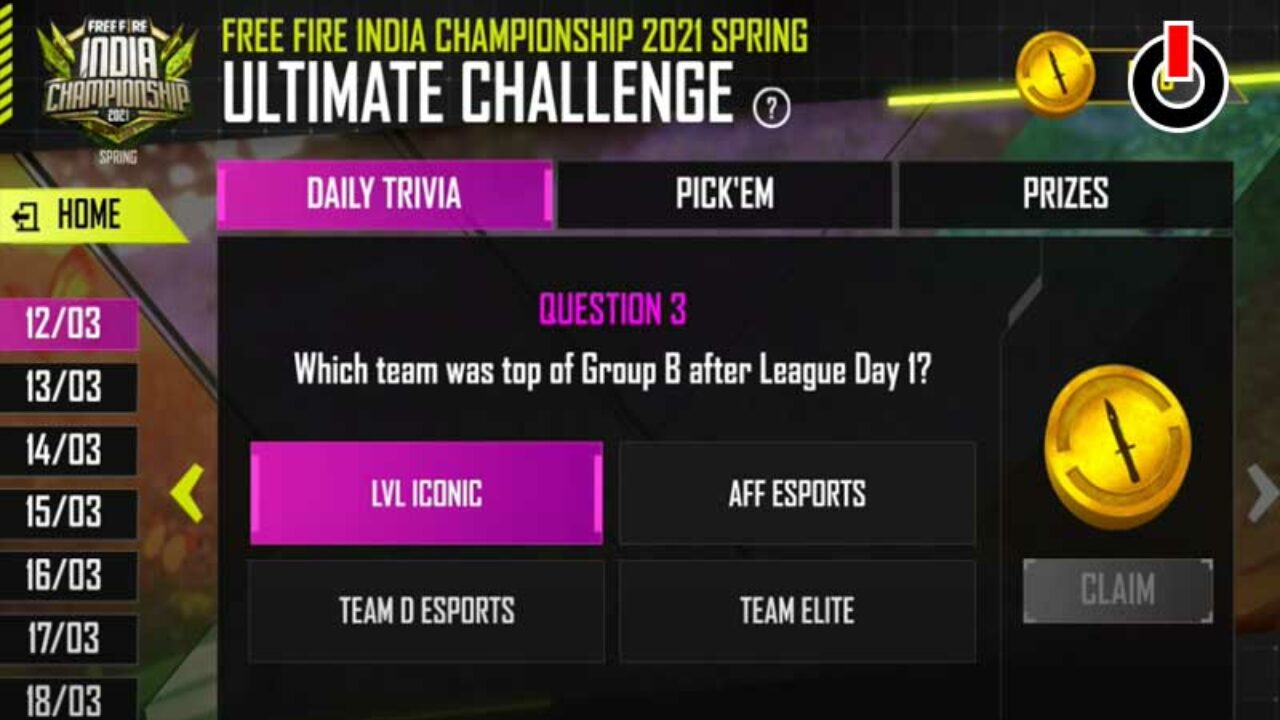 Which Team Got The Booyah In Round 1 Of League Day1 Which Team Is Group B In Ff