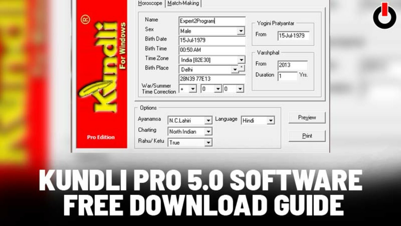 Kundli pro 5.5 software full version