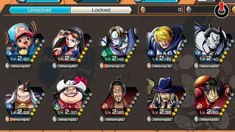 One Piece Bounty Rush character tier list