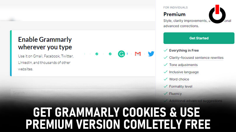 free premium grammarly cookies