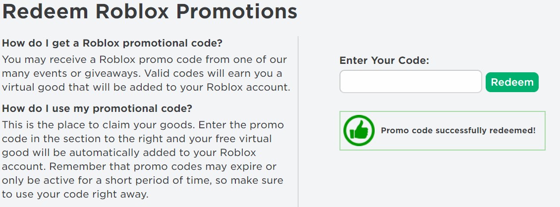 Robux Promo Codes July 2021 Free Roblox Promo Codes List - how to get to reedeem promo code page roblox