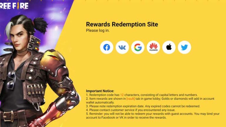 Free Fire Redeem Codes For Today & Total Gaming Booyah App