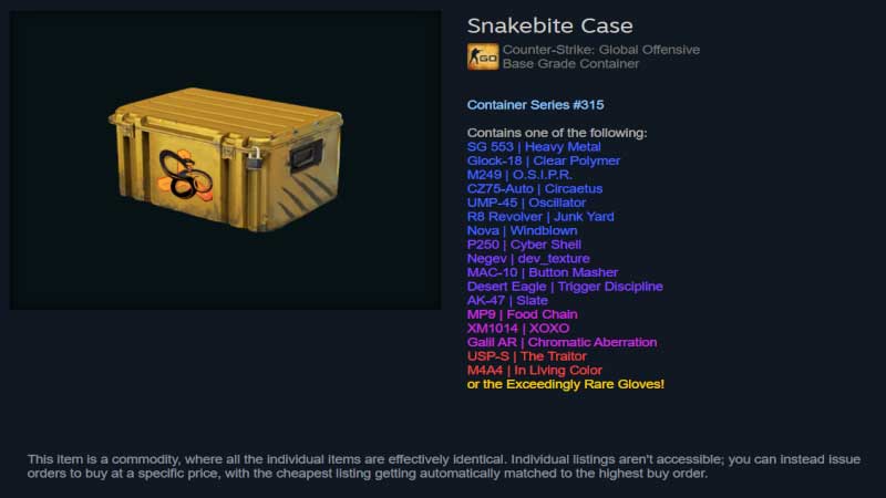 Snakebite case cs go как выбить