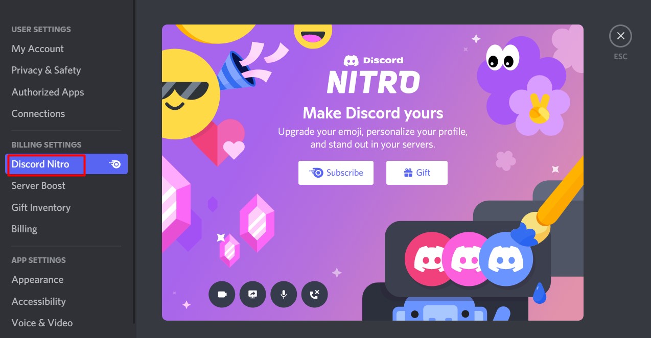 How to enable profile customization discord