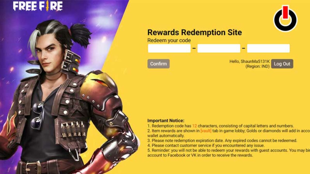 Garena Free Fire Rewards Redemption Site How To Claim Rewards - authentic jogando roblox no free fire