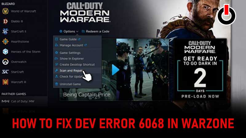 Dev Error 6068 Warzone Fix Guide