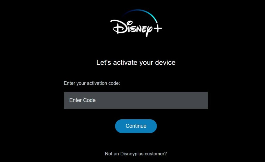 Disneyplus Com Begin Code Tv