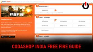 Codashop India Free Fire Redeem Code