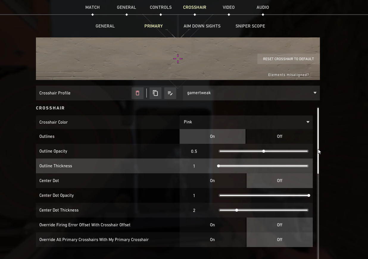 valorant crosshair settings reddit