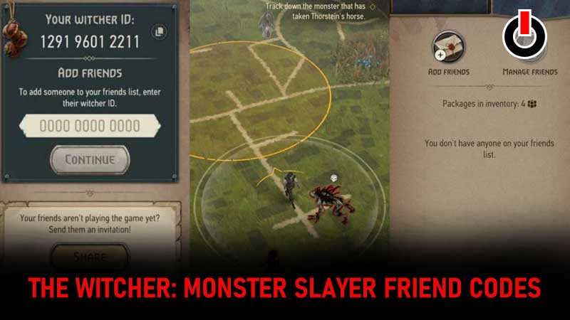 the Witcher Monster Slayer Friend Codes IDs