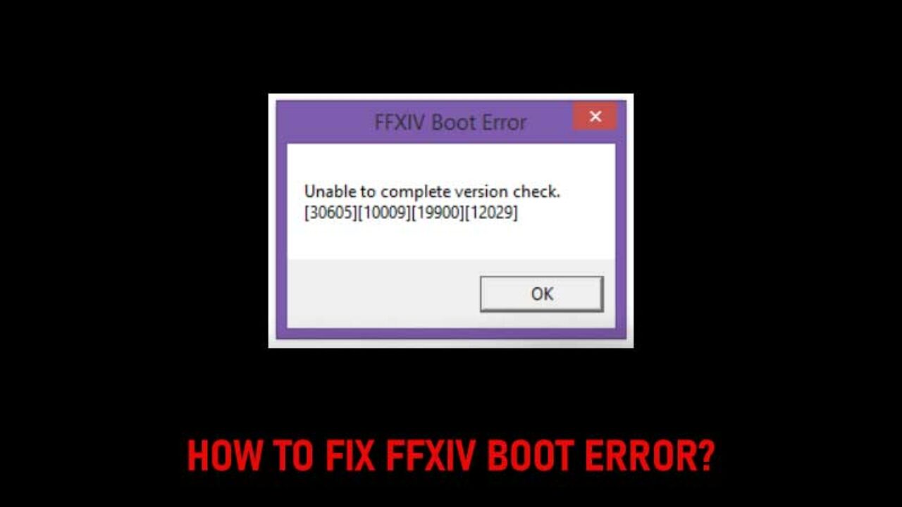 ffxiv unable to perform version check