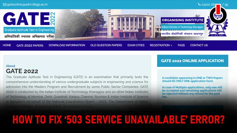 Gate 503 service unavailable error guide