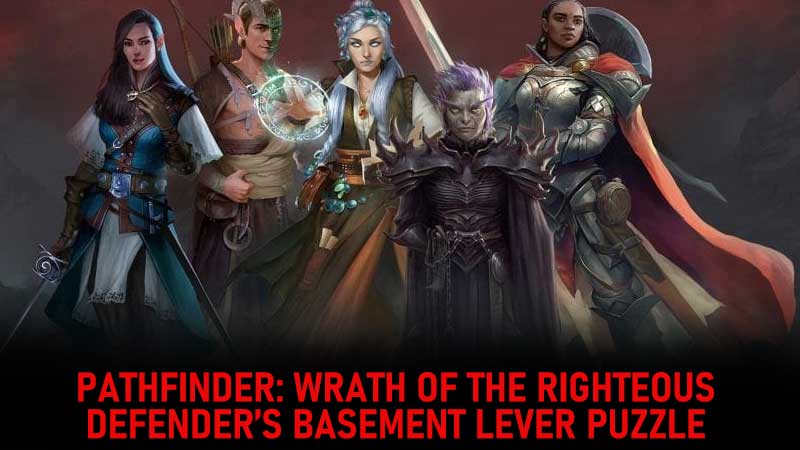 lever puzzle in the Pathfinder: Wrath Of The Righteous
