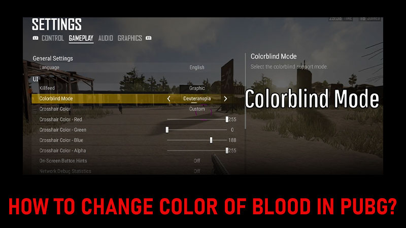 change blood color in PUBG