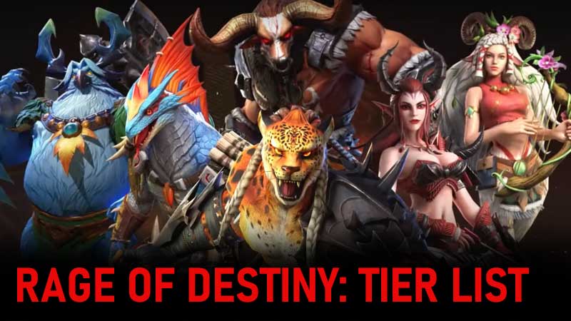 Rage Of Destiny tier list