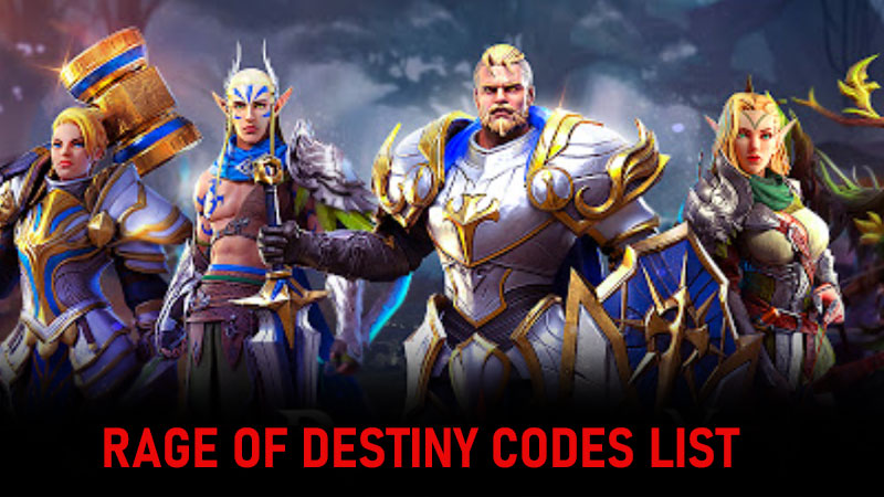 Rage Of Destiny Codes