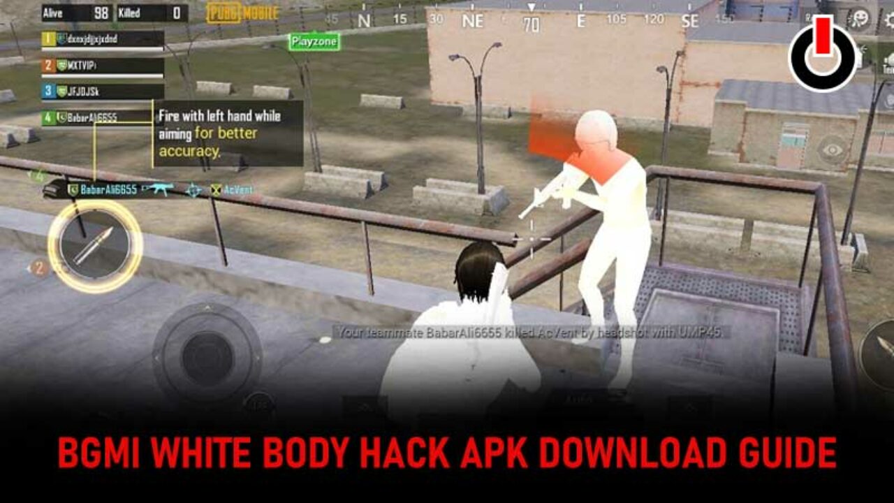 Bgmi White Body Hack Apk Download No Recoil 90fps No Grass