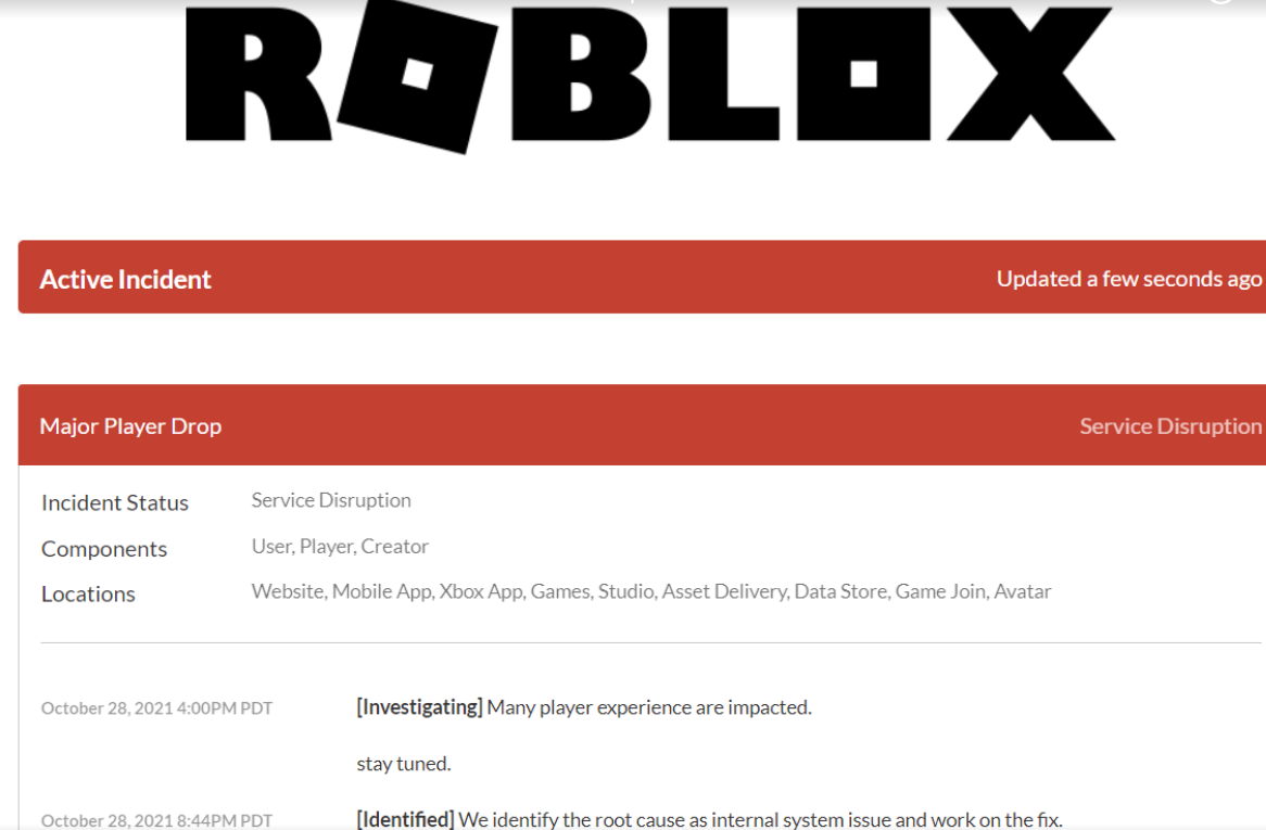 roblox is down today