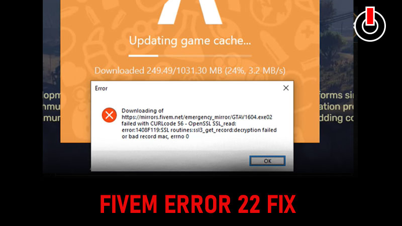 Fivem error 22