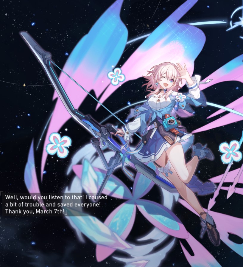 Honkai star rail character pink hair