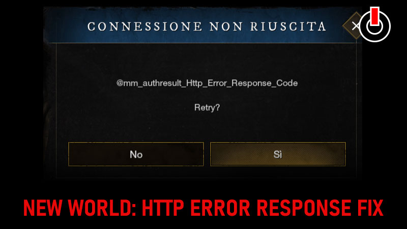 New World Http Error Response fix