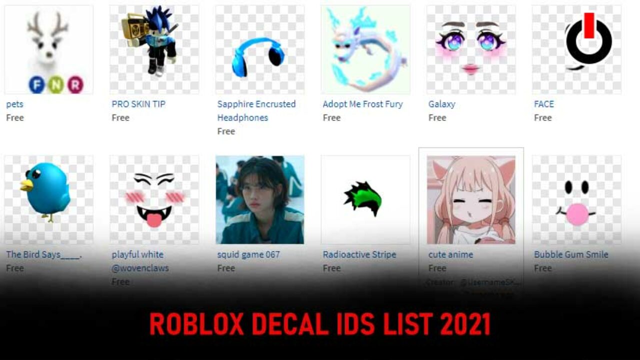 Roblox Decal IDs List (June 2022): How To Get New Roblox Image ID