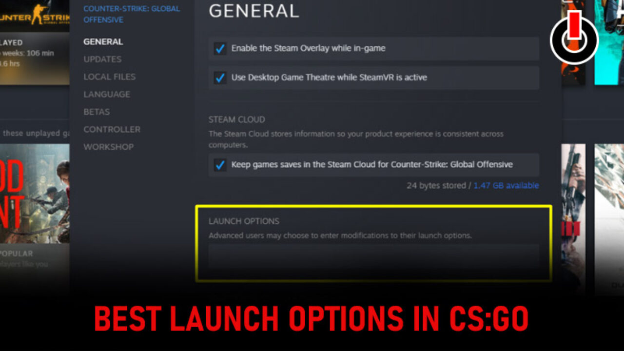all steam launch options