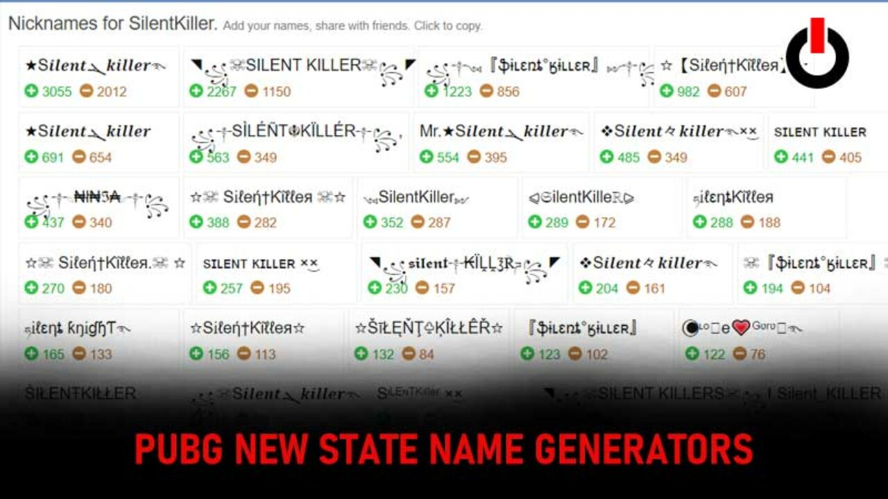 Pubg New State Name Generators How To Create Stylish Nicknames