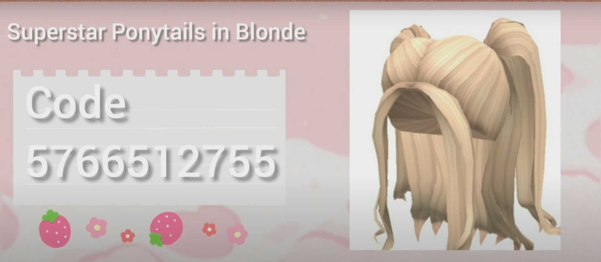 Princess Popstar Ponytails in Blonde to Pink, Roblox Wiki