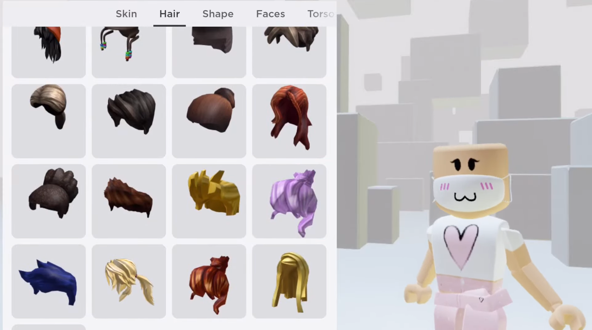 How to get free hair using Roblox hair codes 💀(2023) 