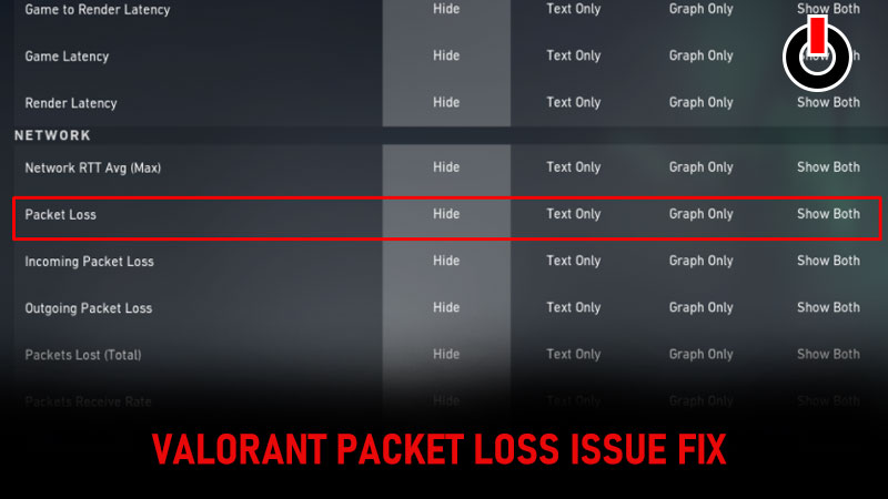 Valorant Packet Loss