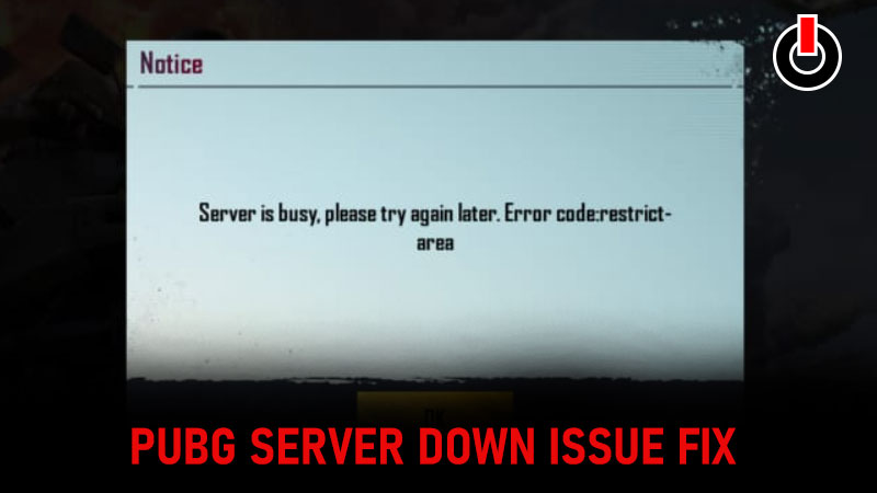 PUBG Server Down Issue fix