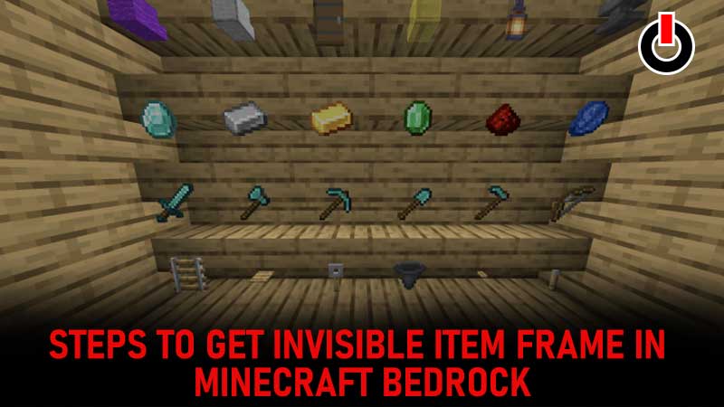 minecraft invisible item frame command bedrock