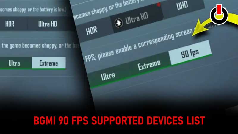 BGMI 90 FPS Supported Devices List