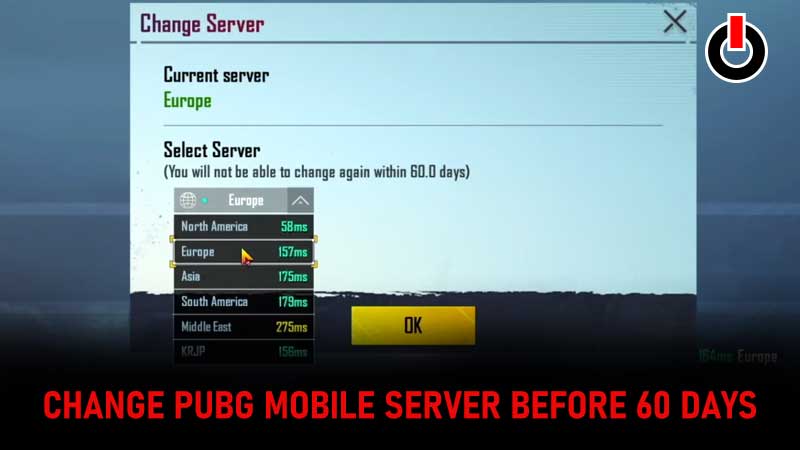 Change-PUBG-Mobile-Server-Before-60-Days
