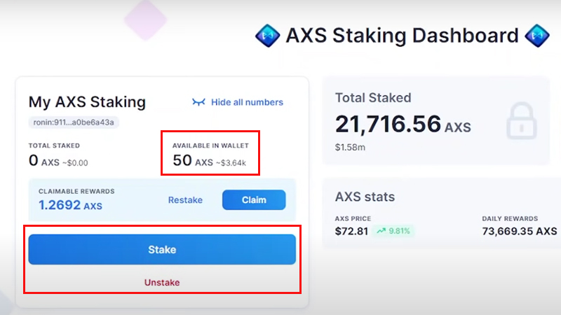 axie infinity staking