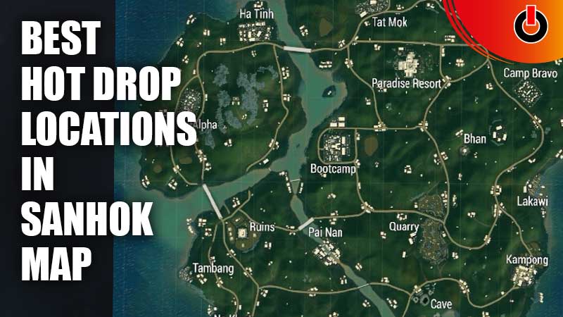 best hot drop locations in Sanhok map