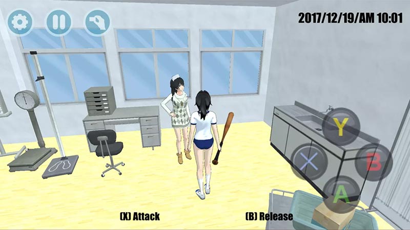 where to find weapons in high school simulator 2018