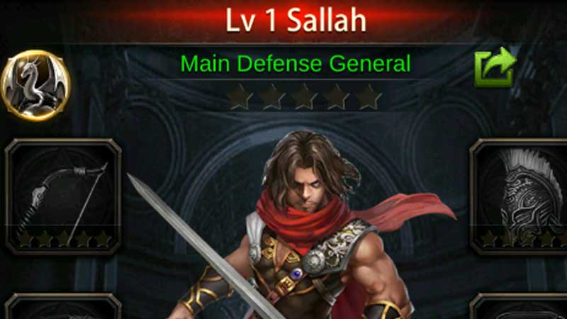 how to get 5 star general in evony