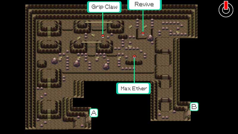 pokemon brilliant diamond wayward cave map
