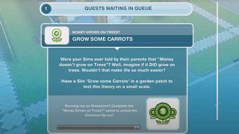 Main Quests In Level Order Sims Freeplay