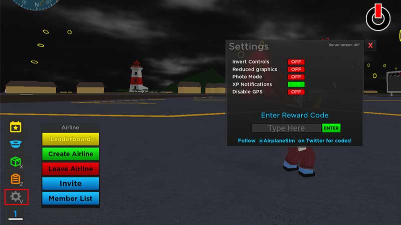 Reward Codes For Airplane Simulator