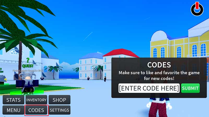 ROBLOX] SEA PIECE 2 CODES  HOW TO ACTIVATE CODES? 