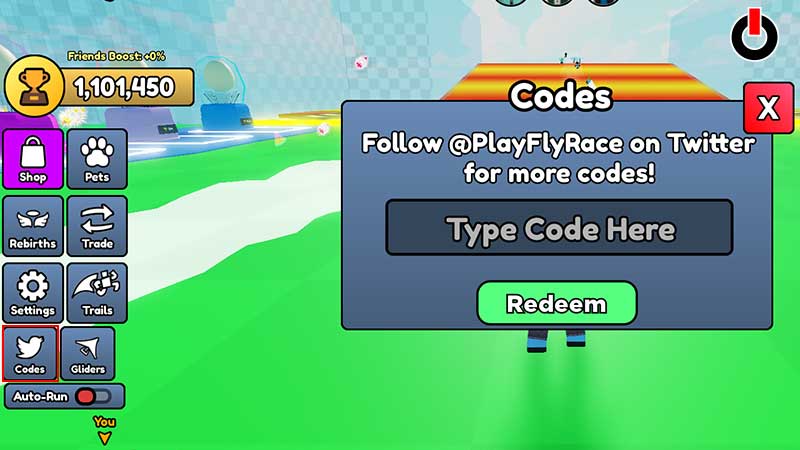 Flying Race Clicker codes (September 2023)