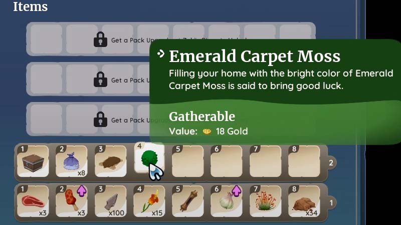 emerald carpet moss recipe